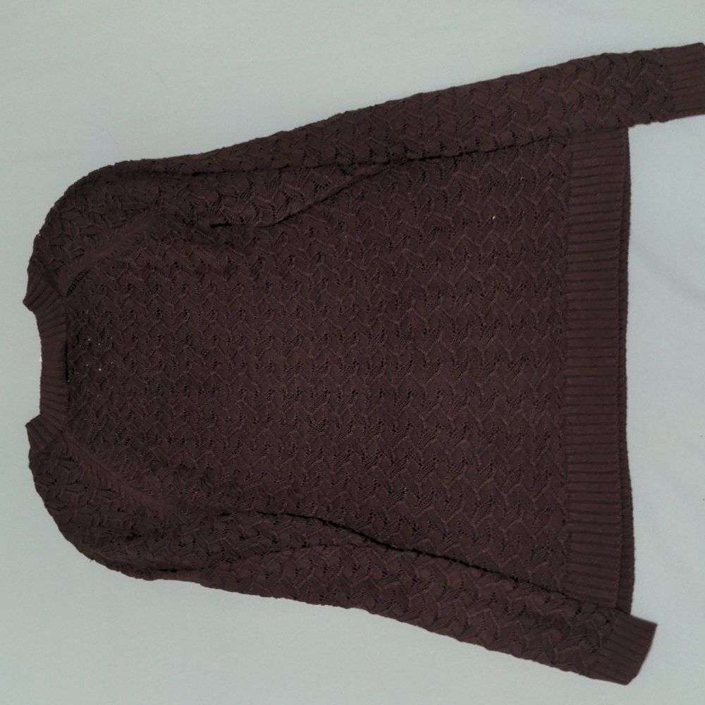 Ann Taylor loft brown  cotton sweater